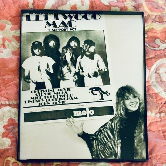 STEVIE NICKS FLEETWOOD MAC 8X10 FRAMED CONCERT PHOTO 1970s - Picture 3 of 8